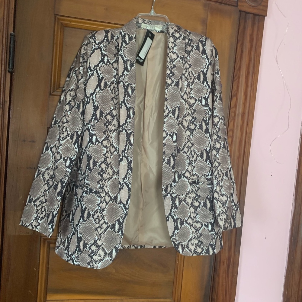 NWT Nasty Gal snake blazer